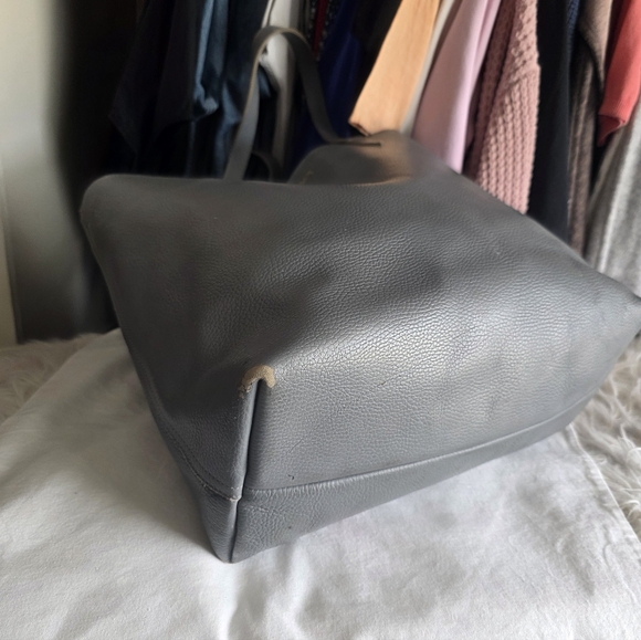 Cuyana Slate Blue Leather Bag - Picture 7 of 12